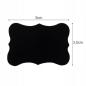 Preview: 24 Selbstklebende schwarze PVC Etiketten 5x3,5cm abwaschbar wiederverwendbar