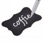 Preview: 24 Selbstklebende schwarze PVC Etiketten 5x3,5cm abwaschbar wiederverwendbar