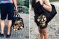 Preview: Kaminholztasche Tragetasche Kaminholz Korb Oxford Polyester Stoff 600D 98 x 45cm