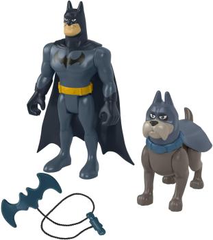Fisher-Price DC Super Pets Batman & Ace Set mit 2 beweglichen Figuren + Zubehör