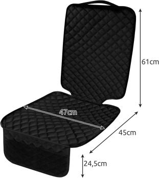 Auto Kindersitz Unterlage Schutz Schoner isofix Organizer gesteppt 130,5 x 47 cm