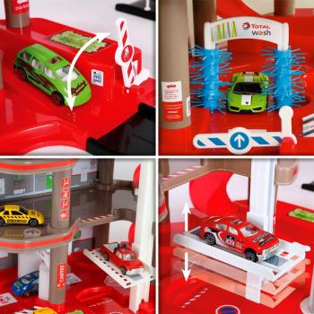 Kinder Spielzeug Total Auto Parkhaus Parkgarage Autogarage Tankstelle 3 Ebenen