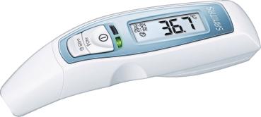 sanitas 6-in-1 Multifunktions Thermometer SFT65 digital Stirn Ohr Fiberalarm Uhr