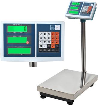 Digitale Paketwaage Industriewaage Plattformwaage Bodenwaage Lager 100kg Akku