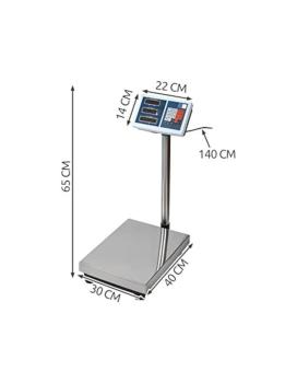 Digitale Paketwaage Industriewaage Plattformwaage Bodenwaage Lager 100kg Akku