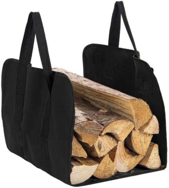 Kaminholztasche Tragetasche Kaminholz Korb Oxford Polyester Stoff 600D 98 x 45cm