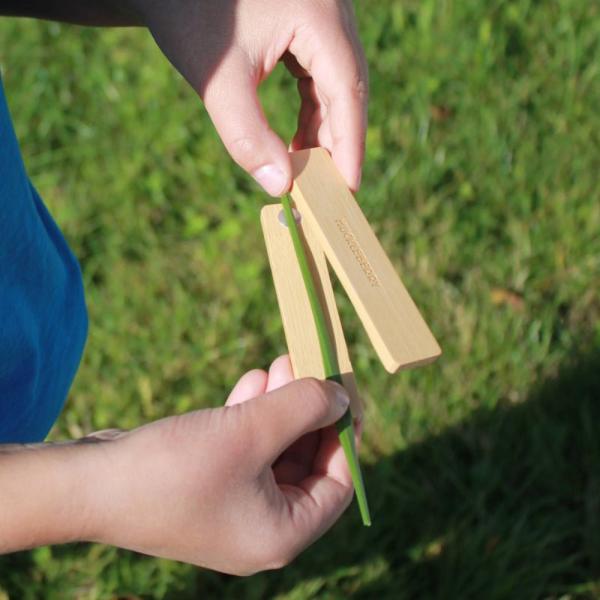 Kinder Spielzeug Huckleberry Grasflöte Graspfeife Grass Whistle Holz Instrument
