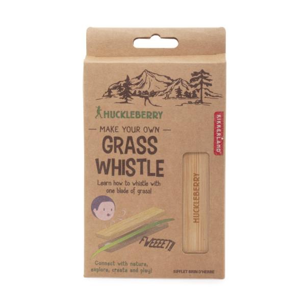 Kinder Spielzeug Huckleberry Grasflöte Graspfeife Grass Whistle Holz Instrument