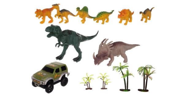 XXL Kinder Autorennbahn Dinosaurier Track Rennstrecke batteriebetrieben 240Teile